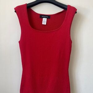 JNY Tomato Red Knit Tank Top